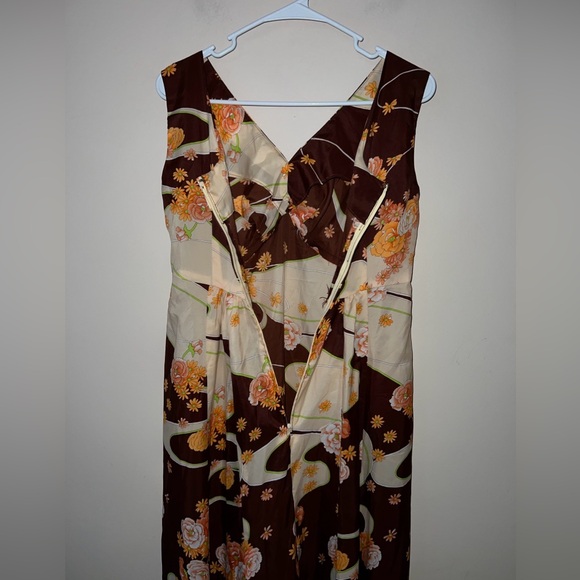 Vintage Penny’s Hawaiian Maxi Long Dress Sleeveless Tank Floral Women’s Small - Picture 10 of 11